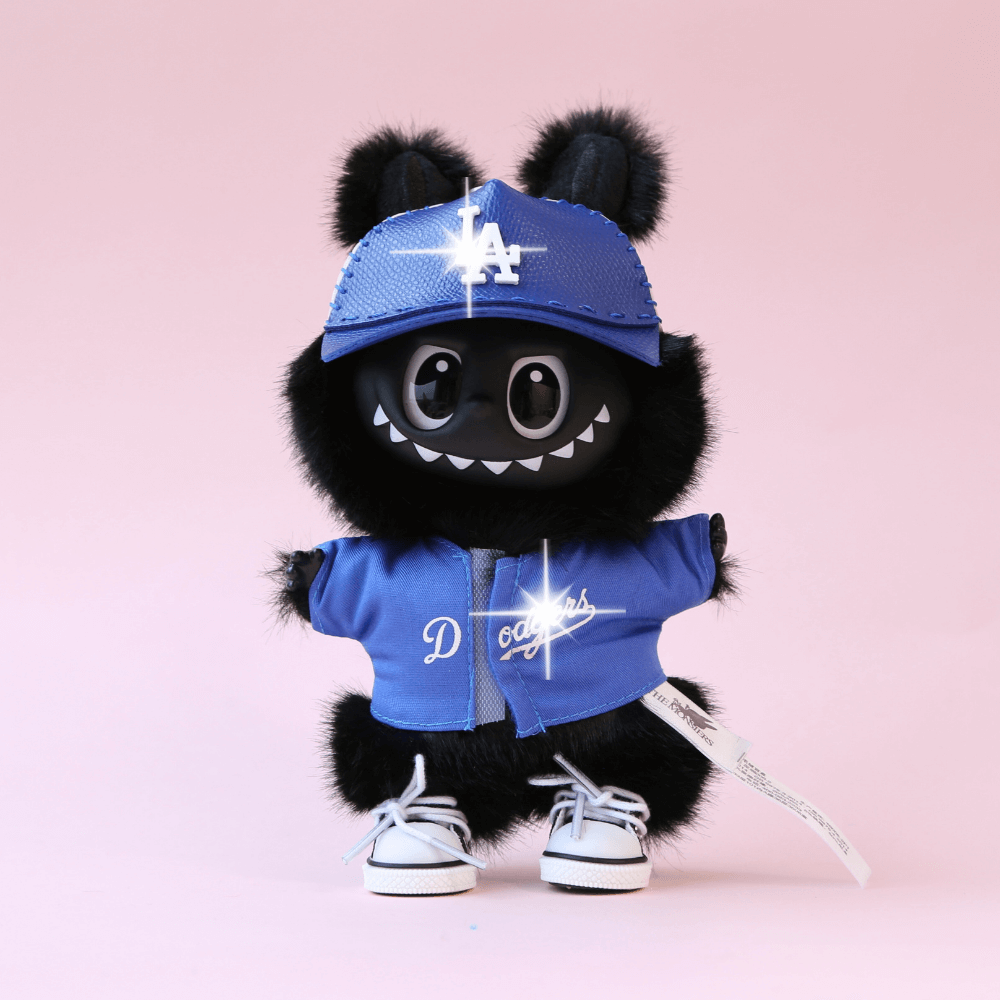 LA Baseball Player-Leather hat (Labubu Included)