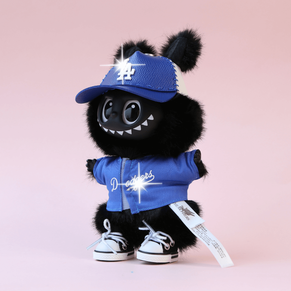 LA Baseball Player-Leather hat (Labubu Included)