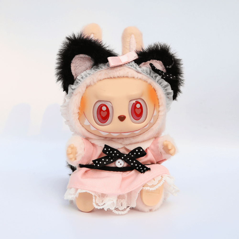 Maid Outfit 4-Piece Set - Labubu Fashion Clothes-Boobulo