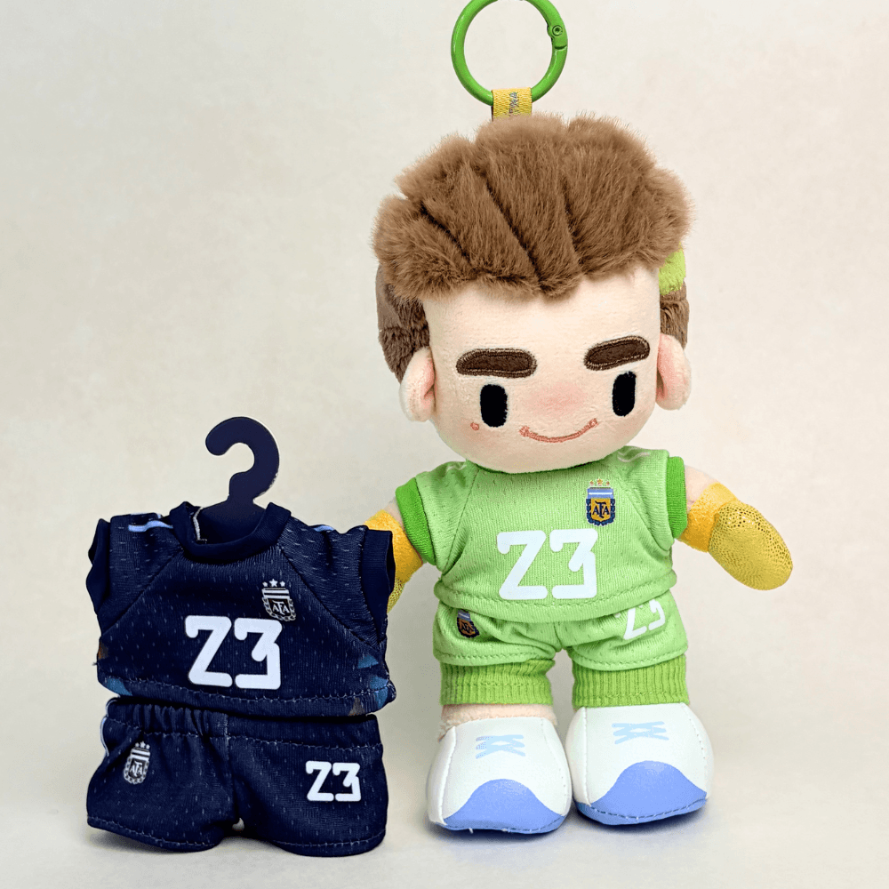 E.Martínez Changeable-Outfit Plush Keychain