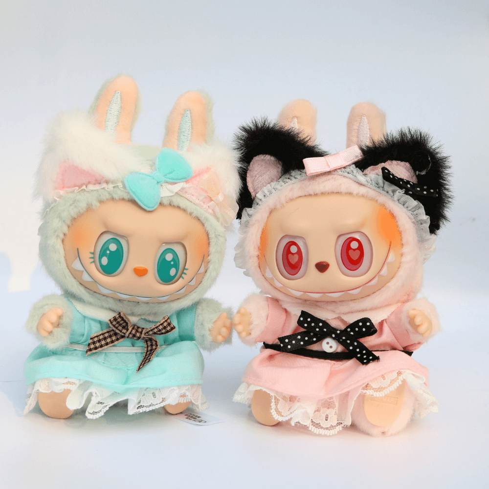 Maid Outfit 4-Piece Set - Labubu Fashion Clothes-Boobulo