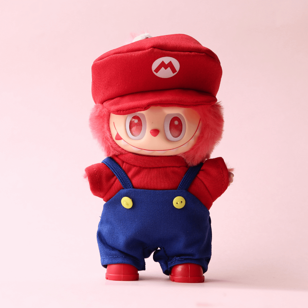 Mario Classic Outfit (4-Piece Set) for Labubu