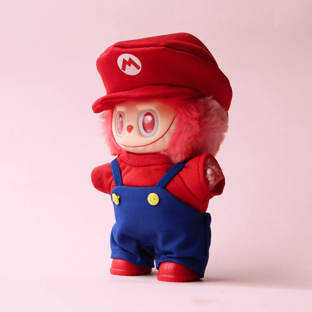 Mario Classic Outfit (4-Piece Set) for Labubu