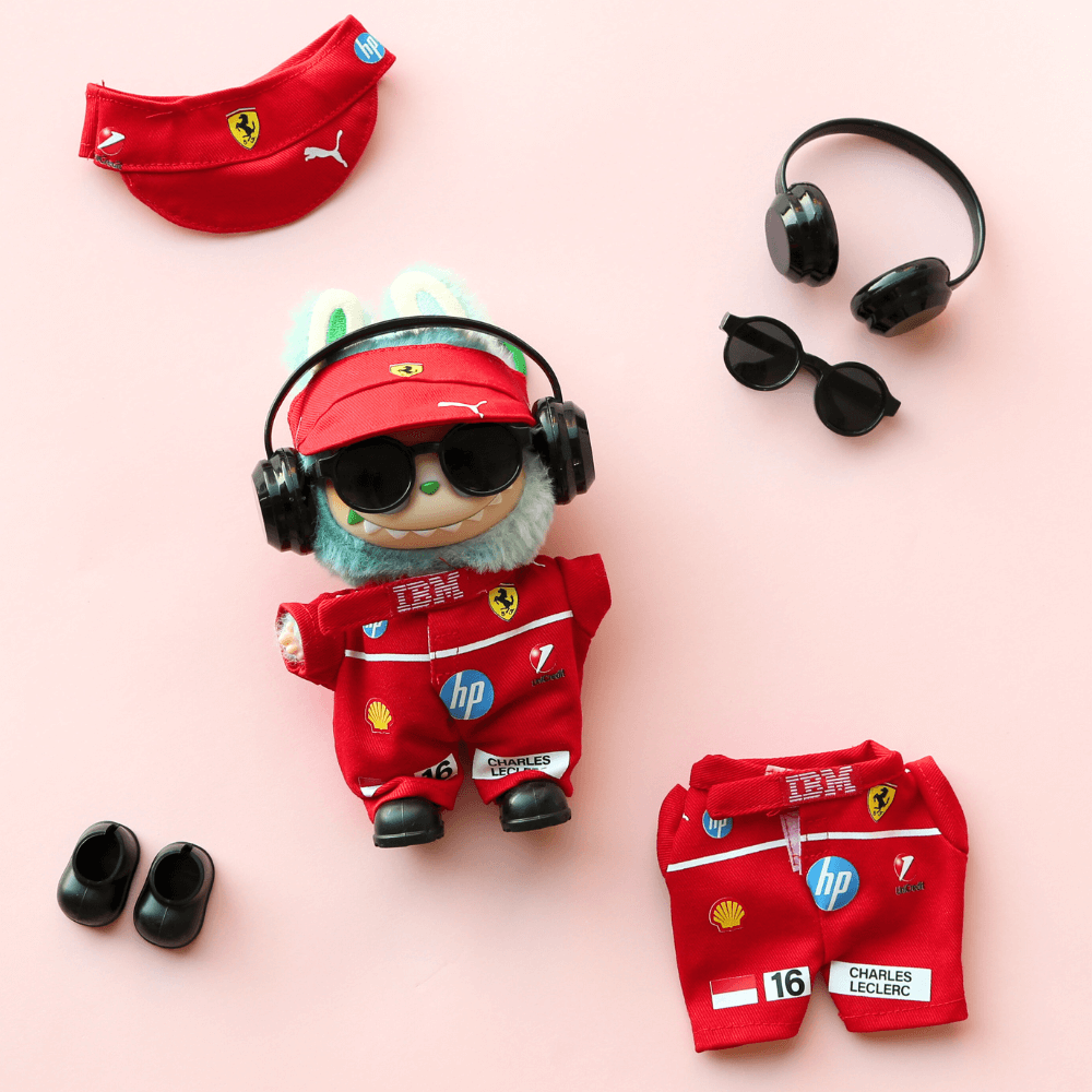 Speed Legend Racing Suit, Suit & Cap- Labubu Clothes-Boobulo