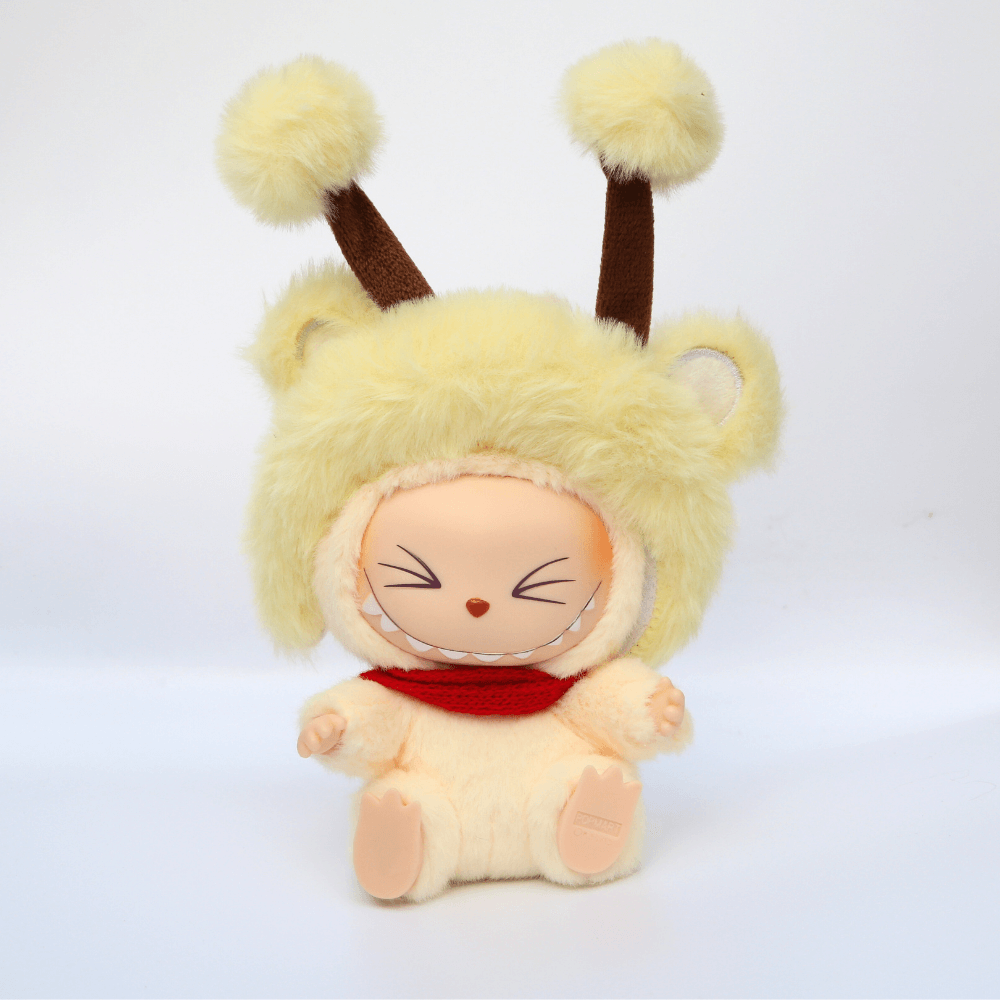 Giraffe Costume Faux Mink Fur 2-Piece Set - Labubu Fashion Clothes-Boobulo