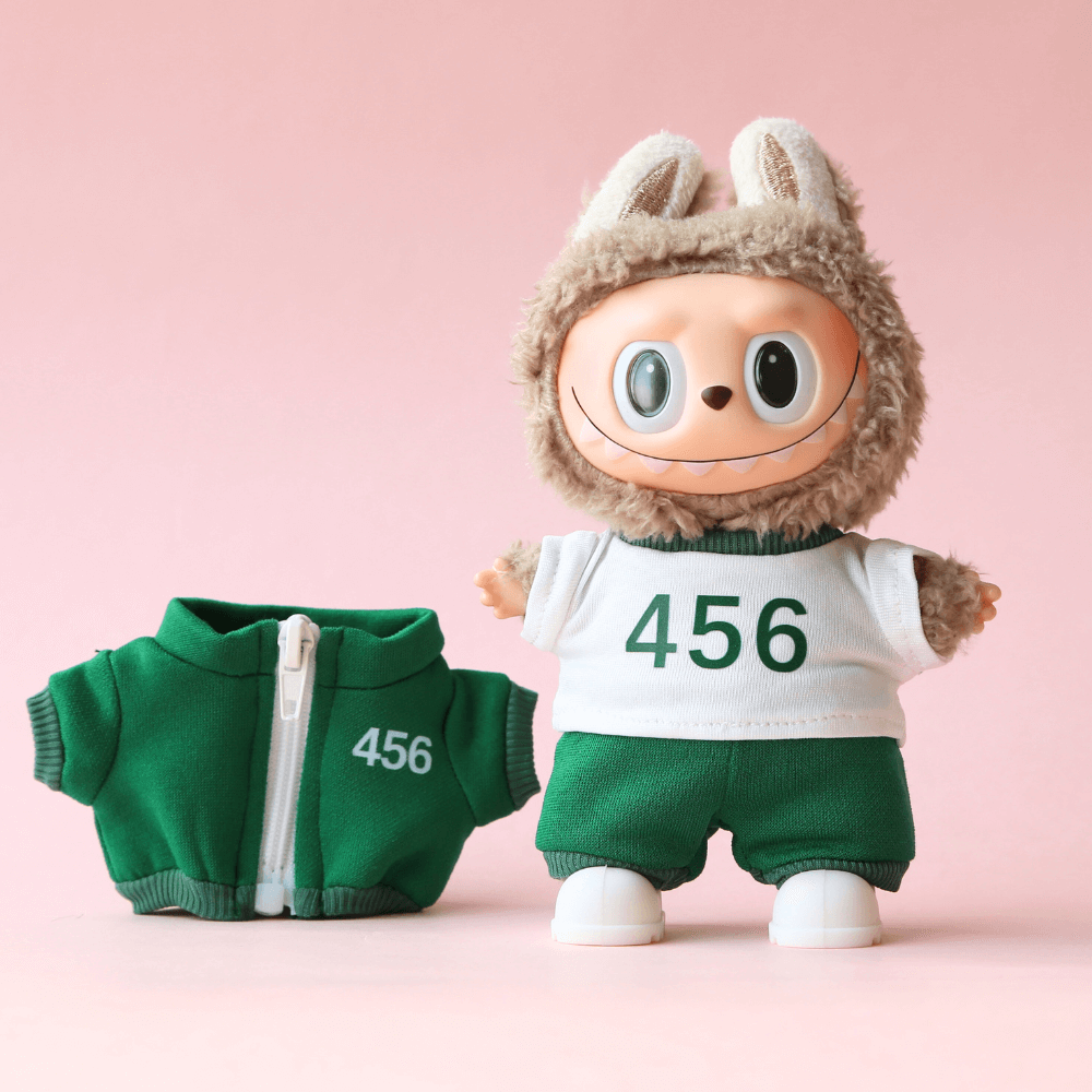 Squid Game Men’s Tracksuit Costume (4-Piece Set) for Labubu 