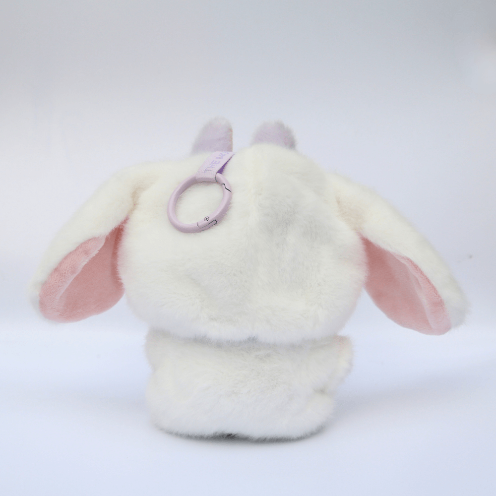 Long-Eared Rabbit Costume Faux Mink Fur 2-Piece Set - Labubu Fashion Clothes-Boobulo