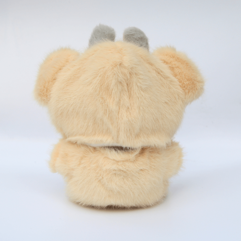 Bear Costume Faux Mink Fur 2-Piece Set - Labubu Fashion Clothes-Boobulo