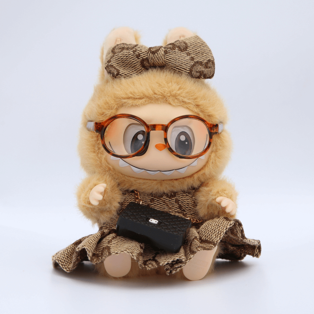 G-Style Princess Look – Mini Dress with Bow for Labubu-Boobulo