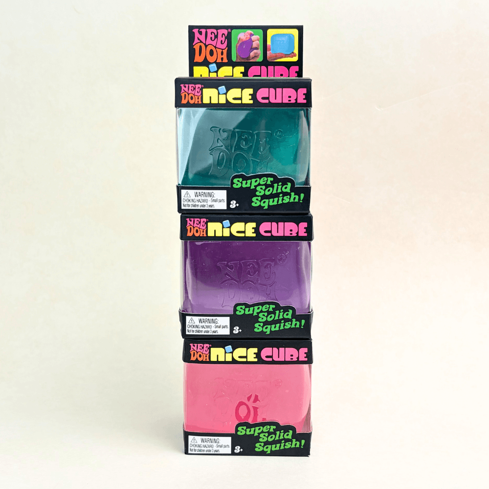 NeeDoh Nice Cube - Satisfying Square Shaped Sensory Toy, Original Size