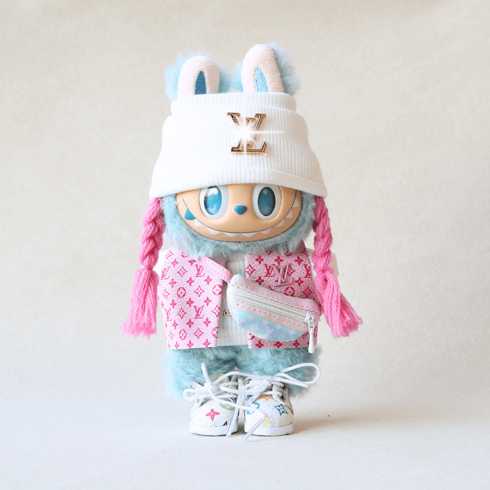 Classic Pink Monogram Set – 6-Piece Set-Labubu Clothes