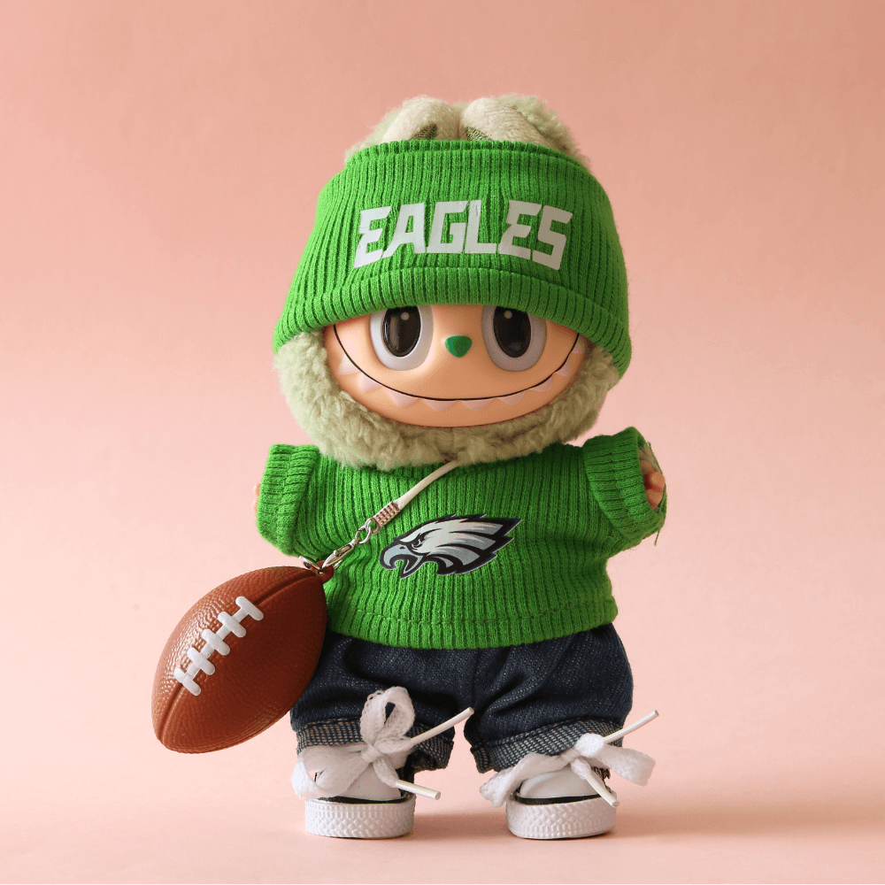 Boobulo™ NFL Eagles Football Set for Labubu (5-piece)
