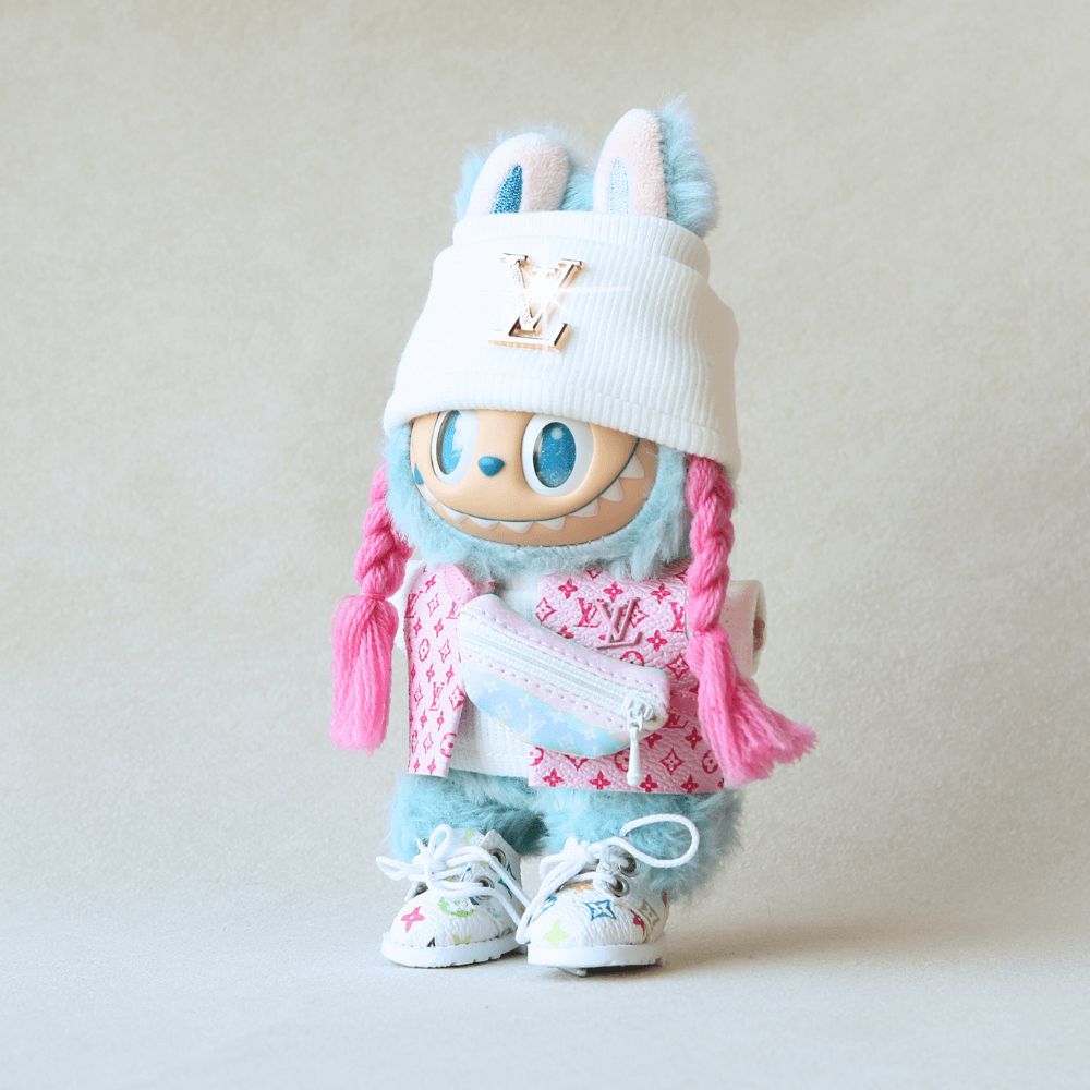 Classic Pink Monogram Set – 6-Piece Set-Labubu Clothes