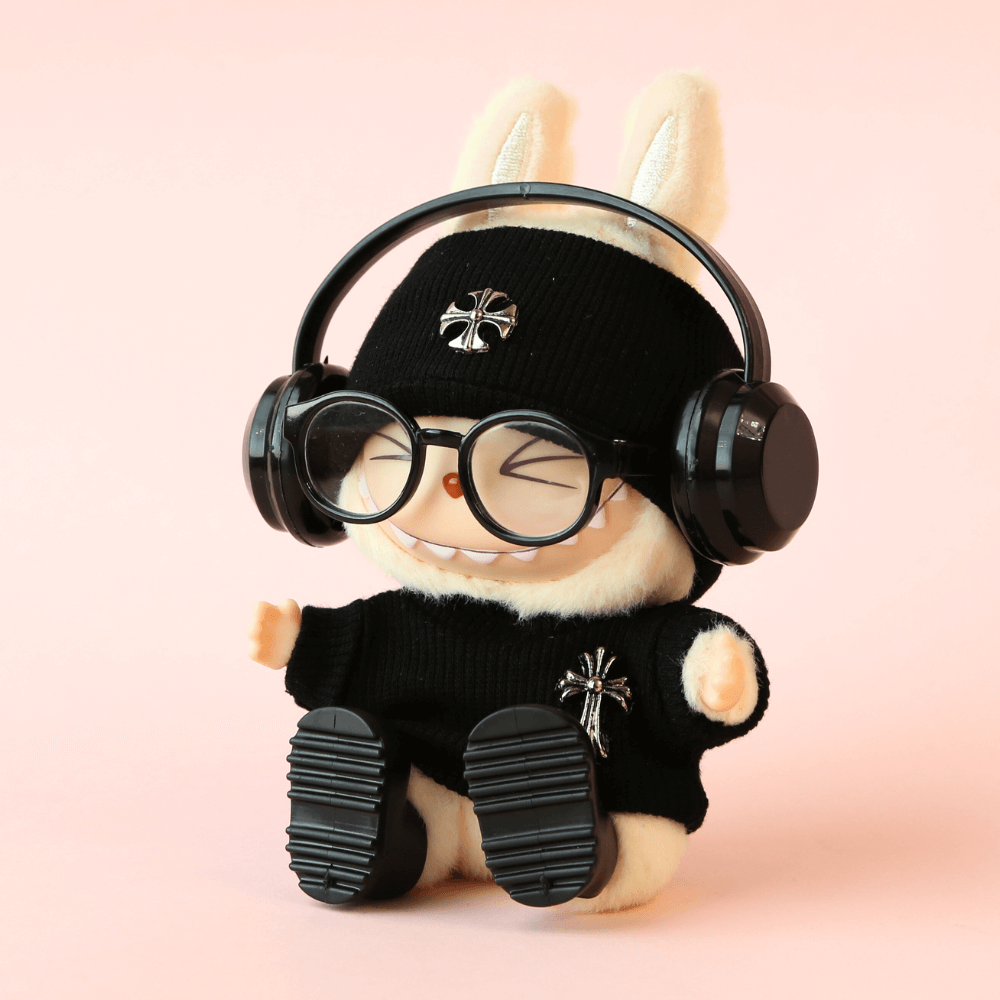 Chrome-Heart Set Labubu Clothes