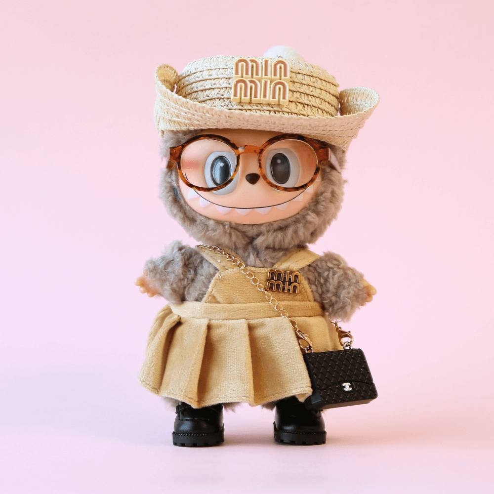 Mini Miu Denim Set - 6.7″ Labubu Fashion Clothes