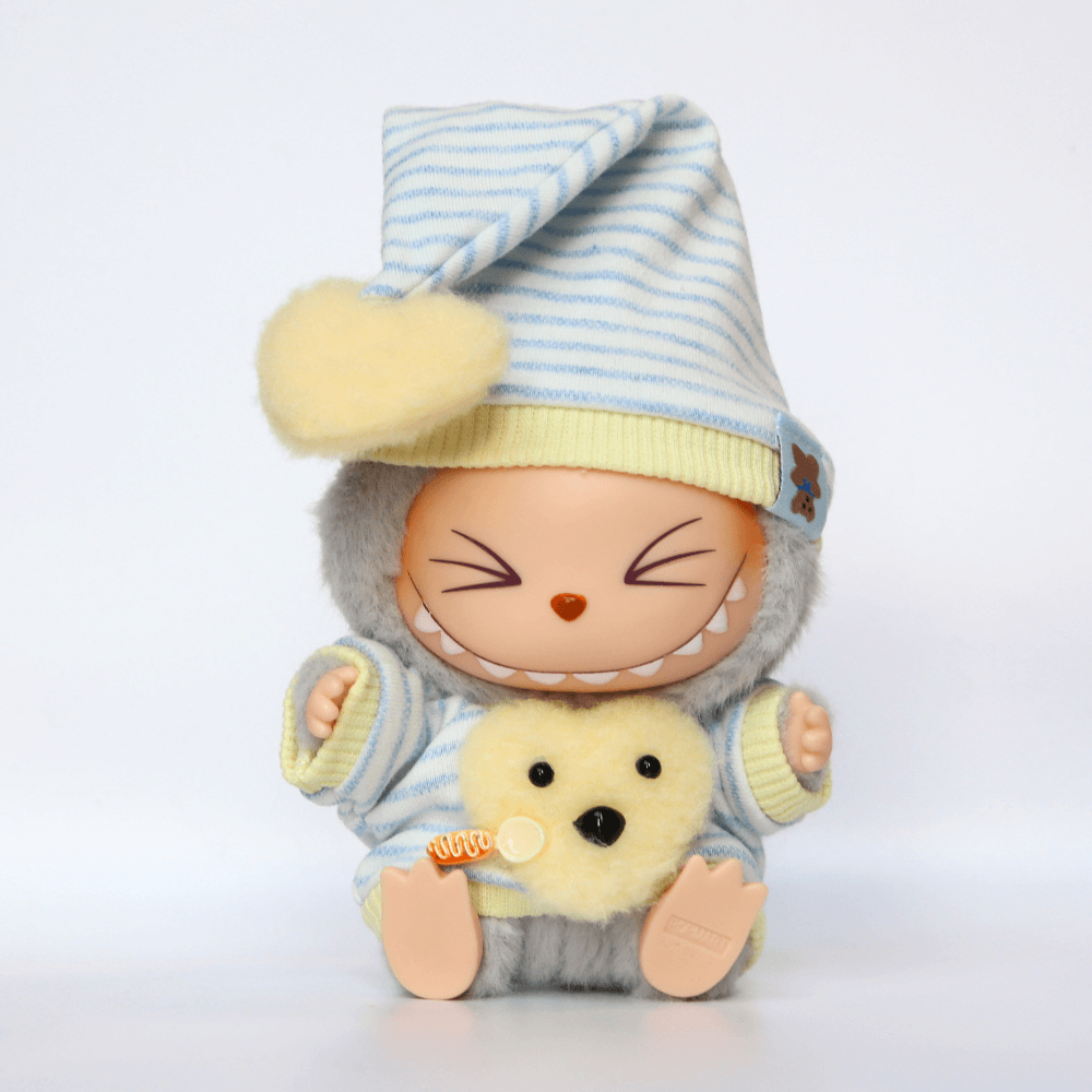 Pajama Set – Sleepwear & Nightcap for 15cm Doll-Boobulo