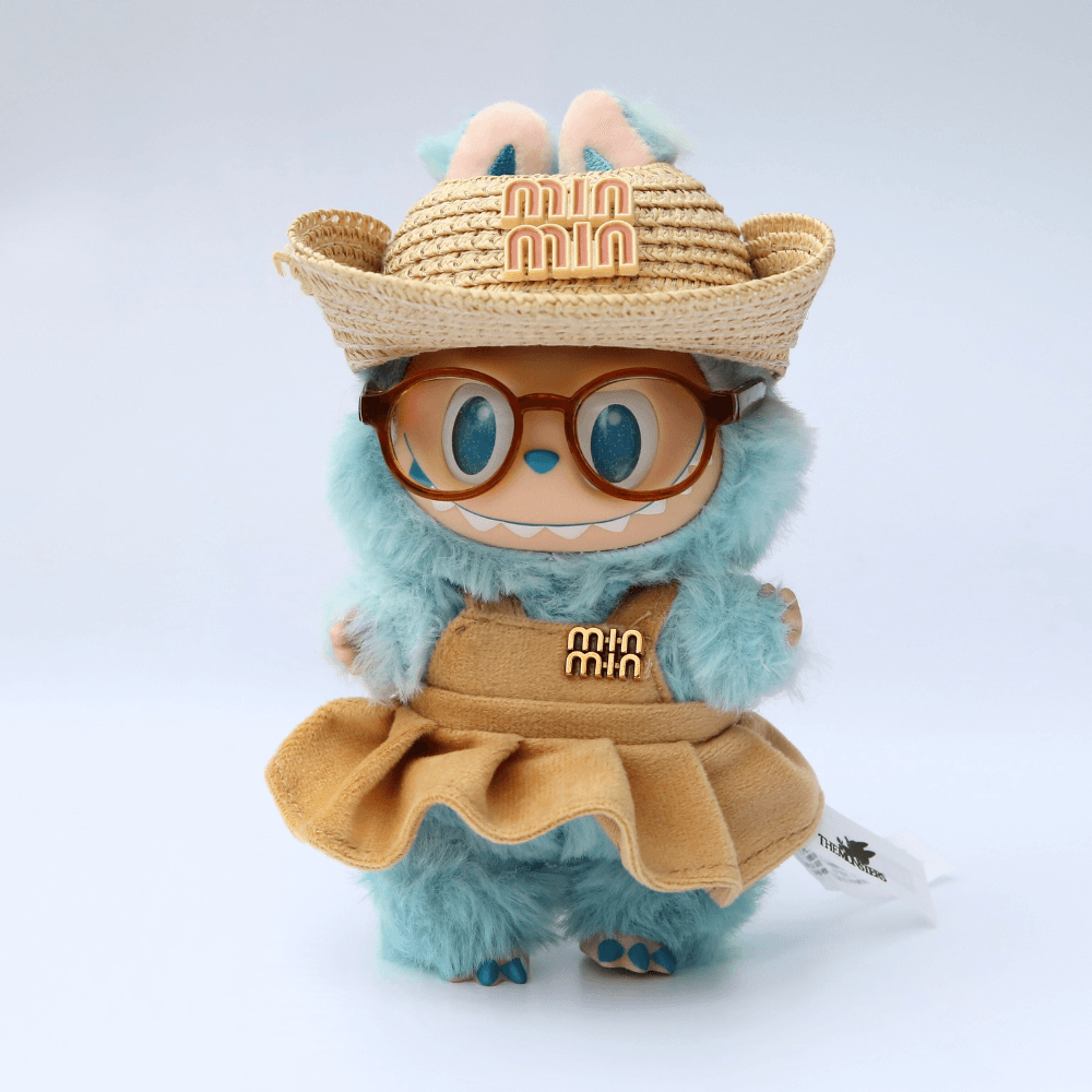 Mini Miu Denim Set - 6.7″ Labubu Fashion Clothes-Boobulo