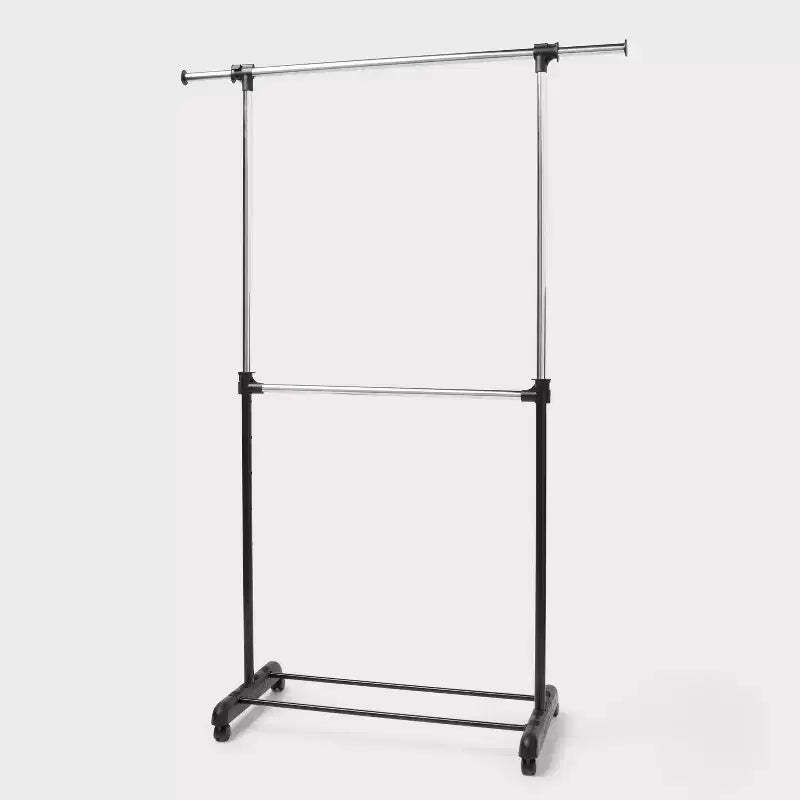 Adjustable Double Rod Garment Rack - Brightroom™