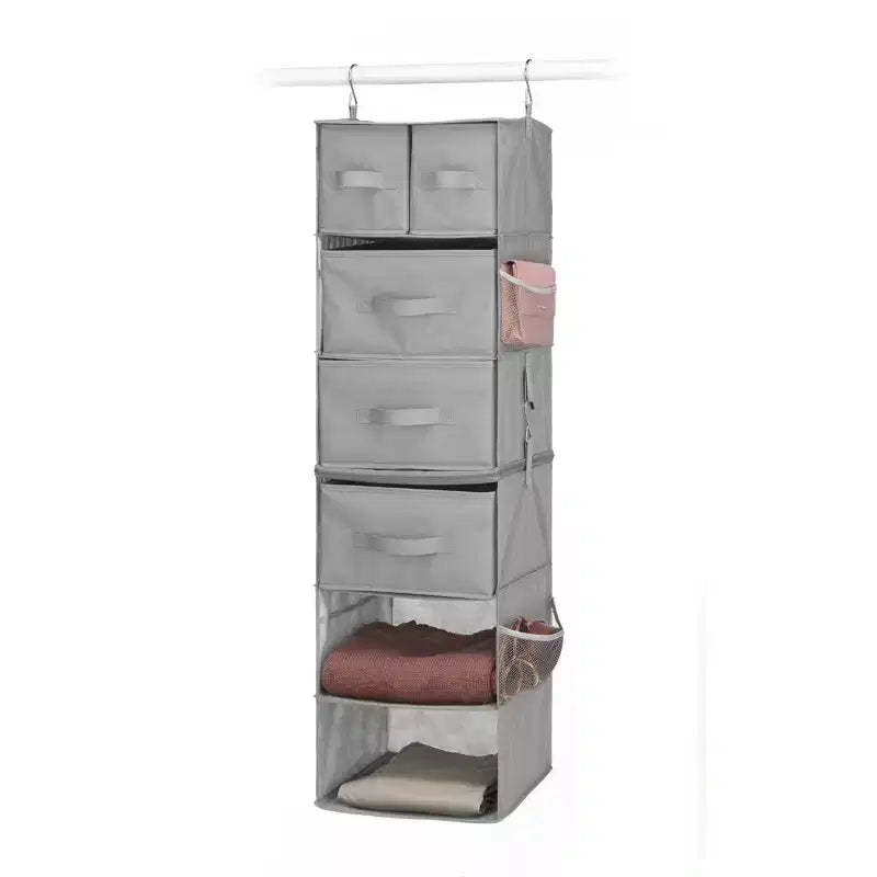 Whitmor Multifunctional Hanging Organizer with Drawer Insert 1ct Gray