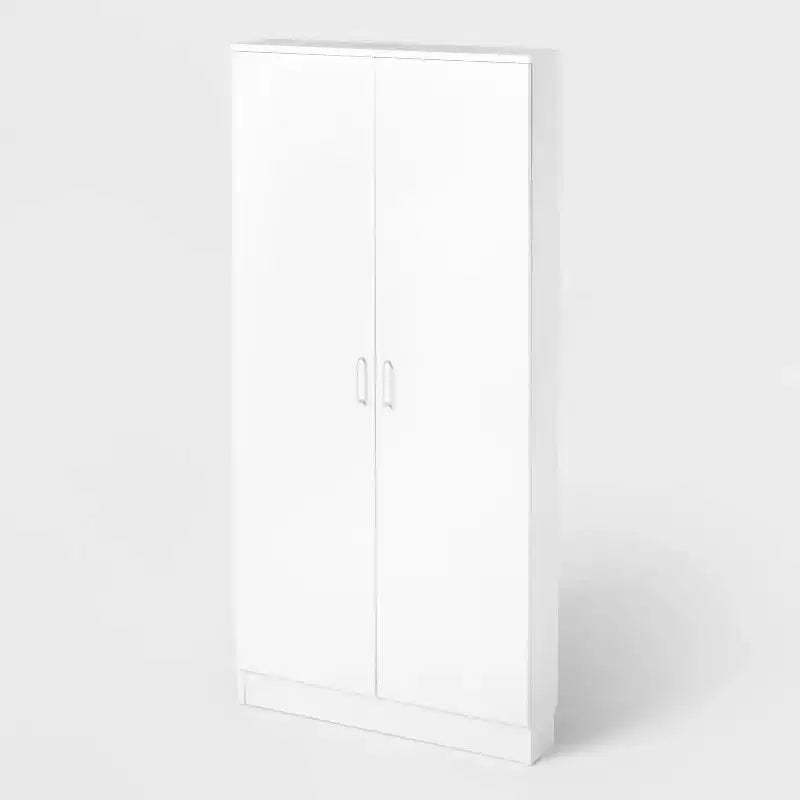 Wall Mounted Shallow Storage Cabinet White - Brightroom™