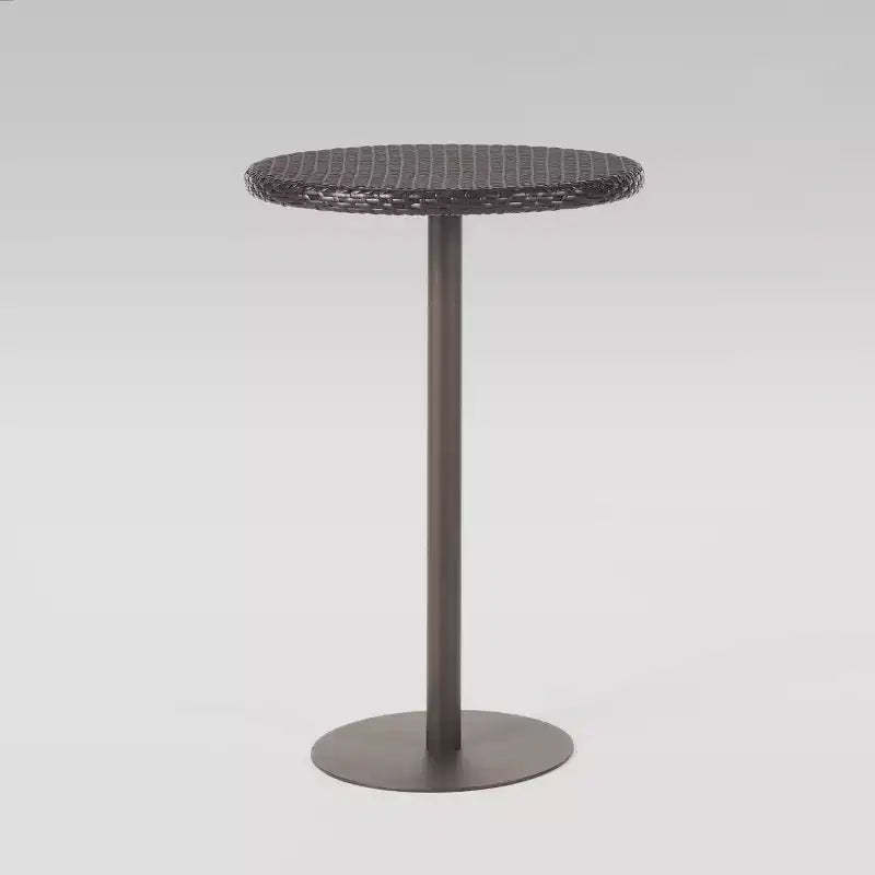 Dominic Wicker Round Bar Table Multibrown - Christopher Knight Home: Weather-Resistant Patio Furniture