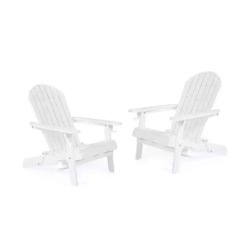 2pk Bellwood Outdoor Acacia Wood Folding Adirondack Chairs with Cup Holders - Christopher Knight Home
