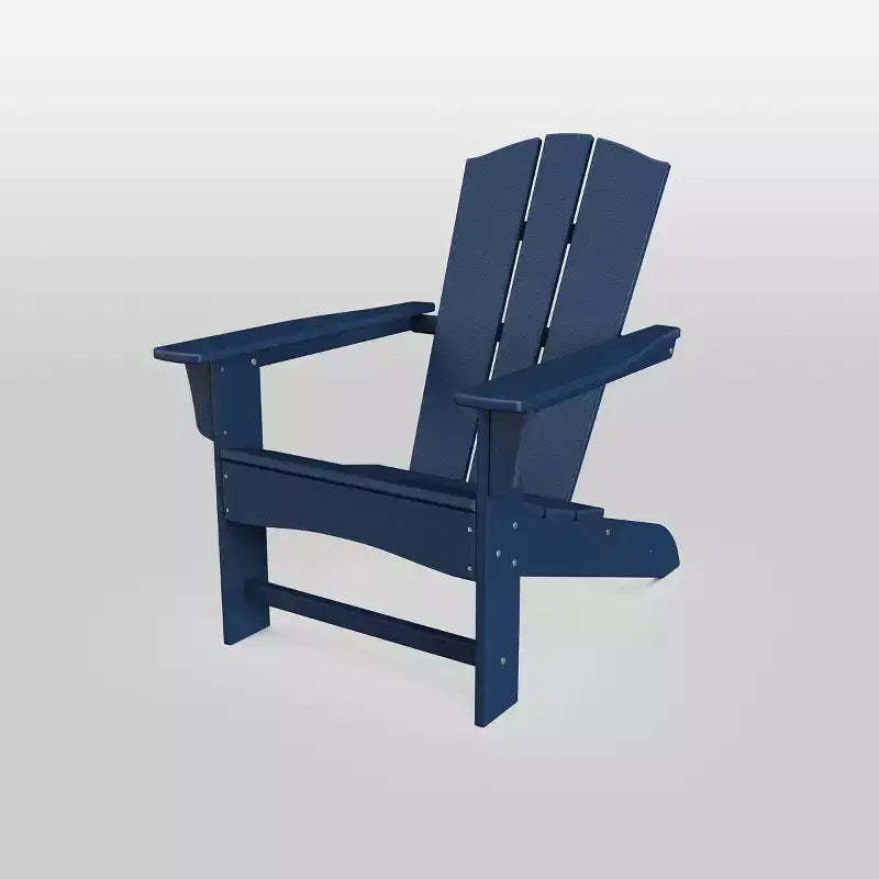 POLYWOOD Shawboro Outdoor Adirondack Patio Accent Chair Navy