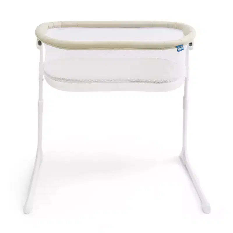 HALO Bassinet Lite - White: Metal Frame, Bedside Sleeper, Includes Mattress/Pad, Maximum Weight Capacity 20 lbs