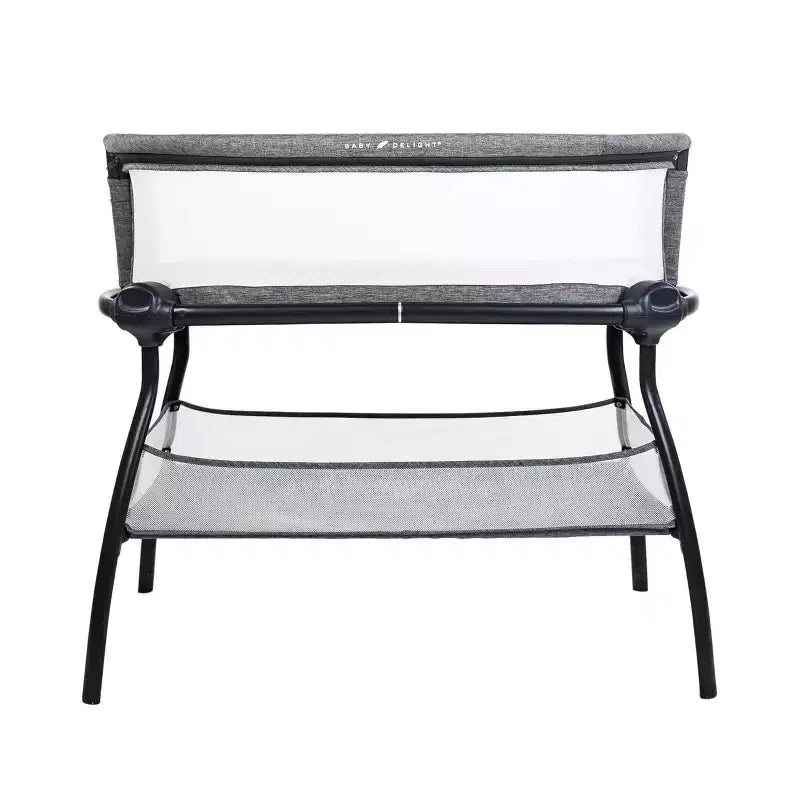 Baby Delight Beside me Nova Deluxe Bedside Bassinet: Storage Bin/Shelf, Metal Frame, 20 lbs Capacity, Modern Decor
