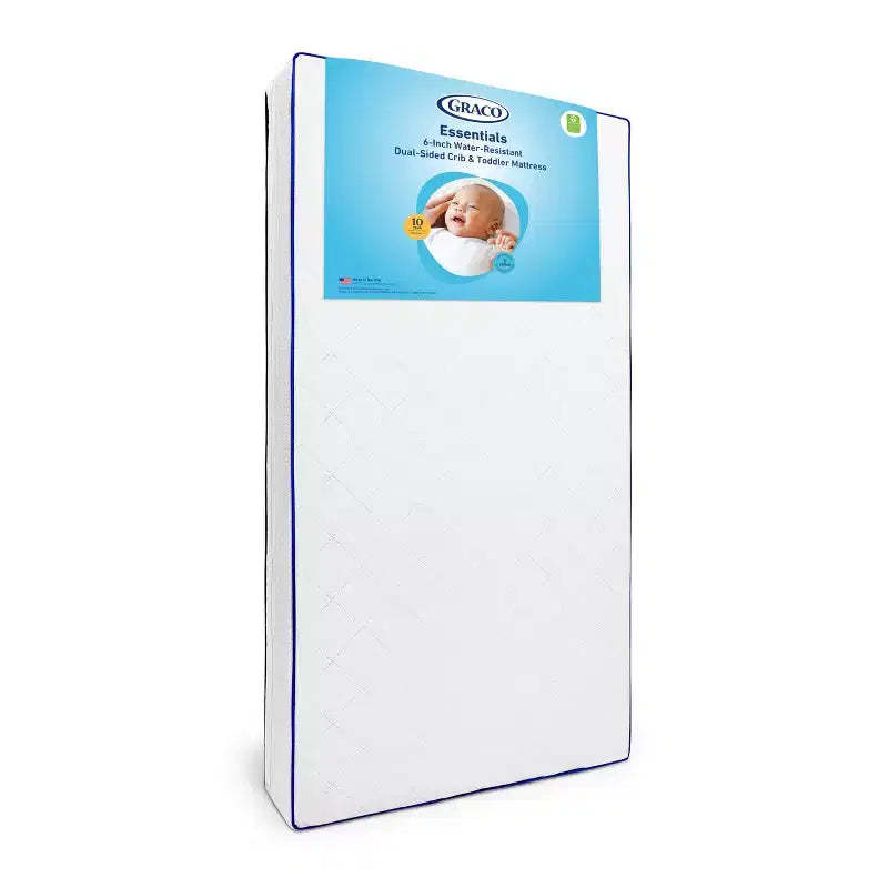 Graco Essentials 6" Water-Resistant Dual-Sided Baby Crib and Toddler Bed Mattress