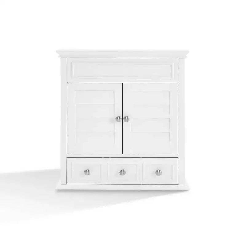 Crosley Lydia Wall Mounted Storage Cabinet Warm White