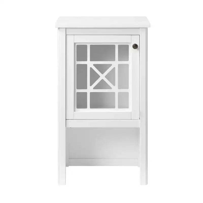 Alaterre Furniture 17"x29" Deluxe Bath Storage Hutch White