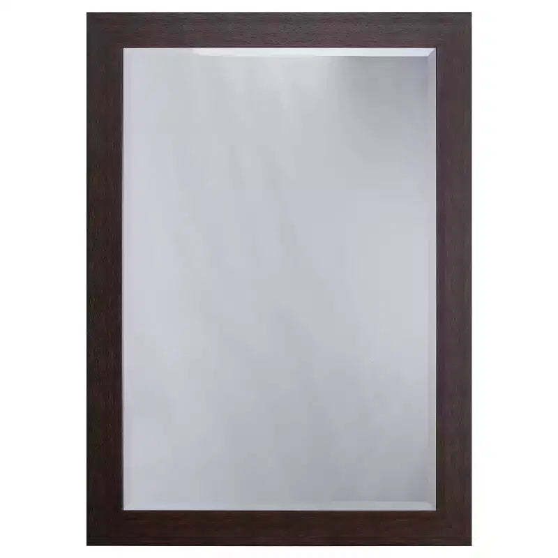 Decorative Wall Mirror with Beveled Edge Dark Brown - Yosemite Home Decor
