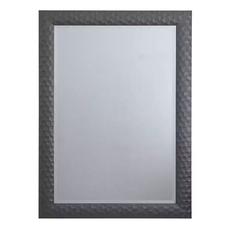41.5" x 29.5" Axel Decorative Framed Wall Mirror Gray - Yosemite Home Decor: Beveled, Matte Finish, No Assembly Required