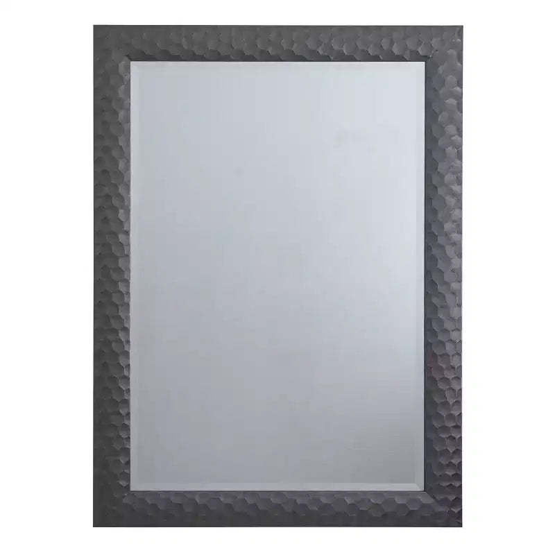 41.5" x 29.5" Axel Decorative Framed Wall Mirror Gray - Yosemite Home Decor: Beveled, Matte Finish, No Assembly Required