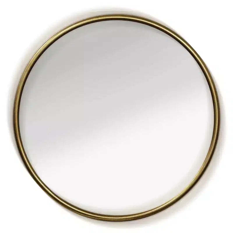 Small Gemma Halo Decorative Wall Mirror Gold - StyleCraft: Aluminum Frame, Wall Mount, 24x24 Inch