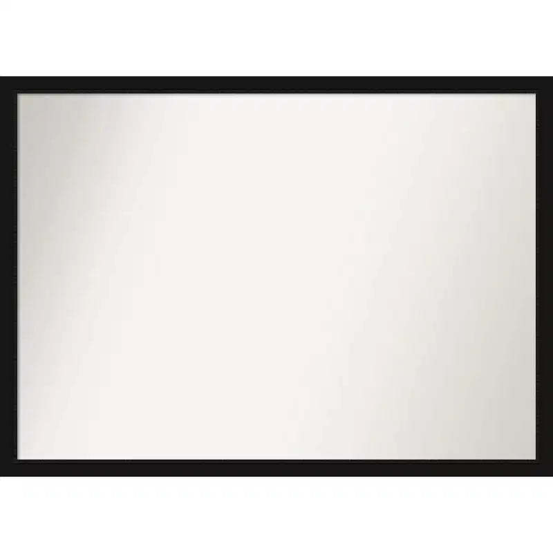 40" x 29" Non-Beveled Avon Black Narrow Wall Mirror - Amanti Art