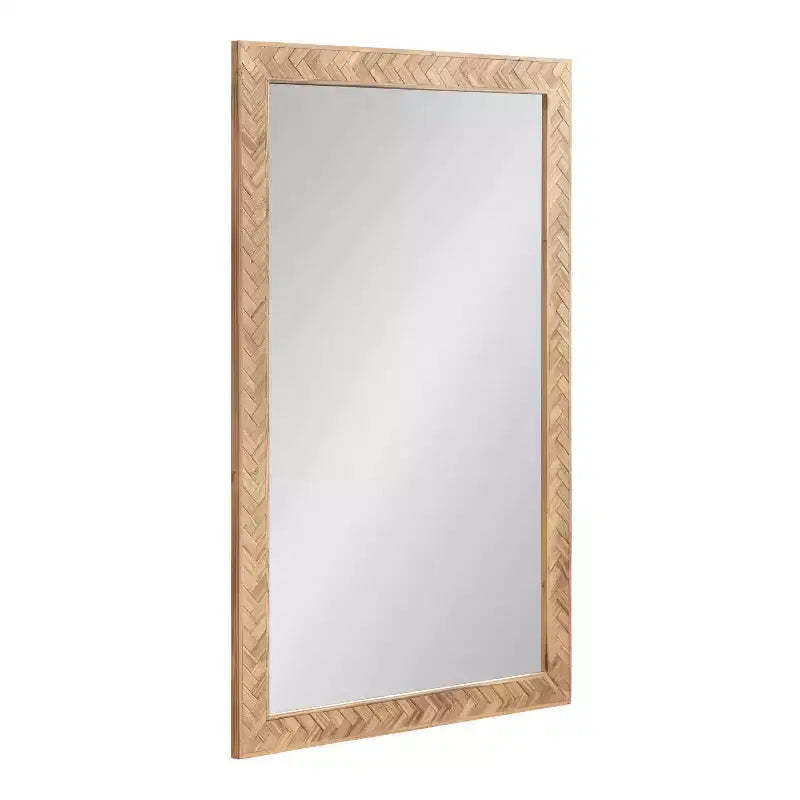 Kate & Laurel All Things Decor 24"x36" Braywood Rectangular Mirror Brown