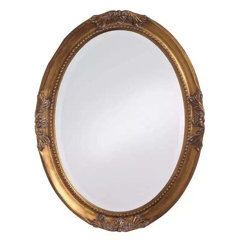 Howard Elliott 42"x30" Rectangular Iron and Slate Framed Wall and Vanity Mirror: Modern Style, No Assembly, Wall Mount