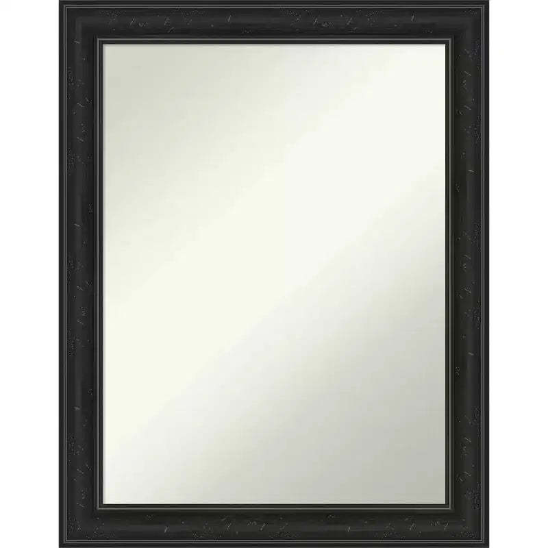 Amanti Art 22"x28" Non-Beveled Shipwreck Black Narrow Wall Mirror : Modern Rectangle, Polystyrene Frame, Includes Mounting Hardware