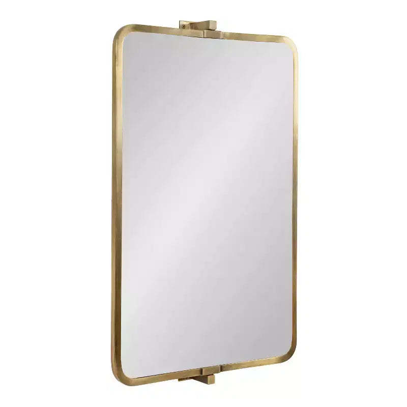 Kate & Laurel All Things Decor 20"X32" Elijah Pivot Wall Mirror Gold