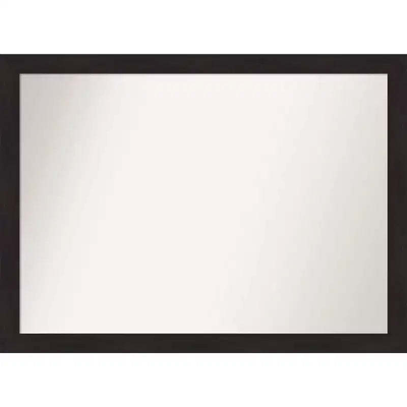 42" x 31" Non-Beveled Espresso Narrow Wall Mirror - Amanti Art