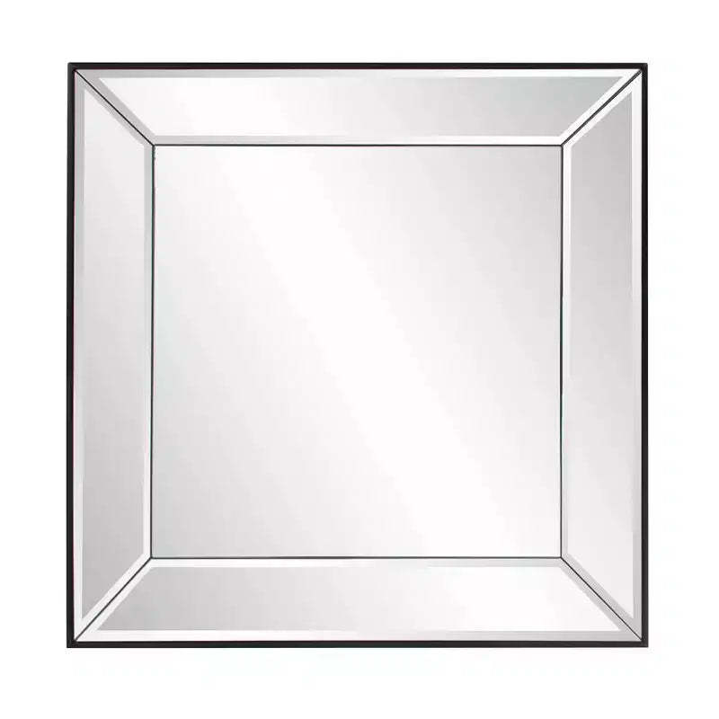 Howard Elliott Modern Square Decorative Vogue Wall Mirror Silver: 22"x22", Glass & Wood Frame, No Assembly Required