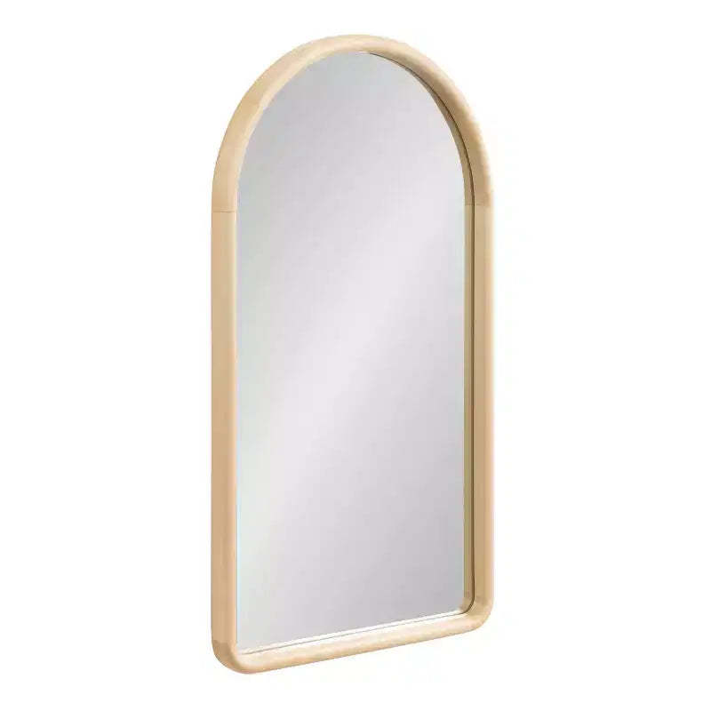 Kate & Laurel All Things Decor 20"X36" Talma Arched Wall Mirror Natural