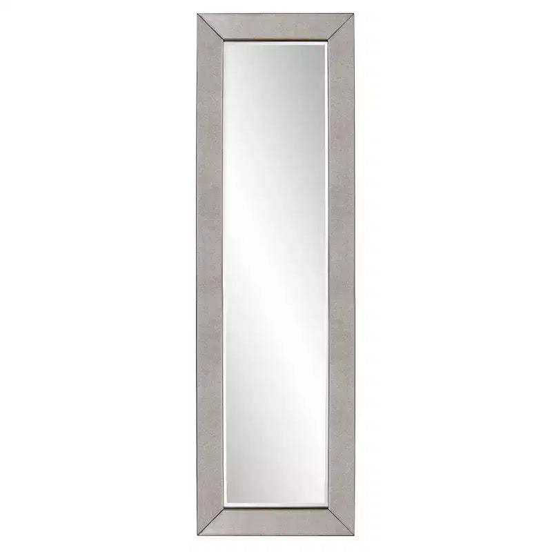 Howard Elliott 27"x38" Tyler Dillon Glossy White Ornate Framed Rectangular Wall Mirror: Modern Style, Polyurethane Frame, No Assembly Required