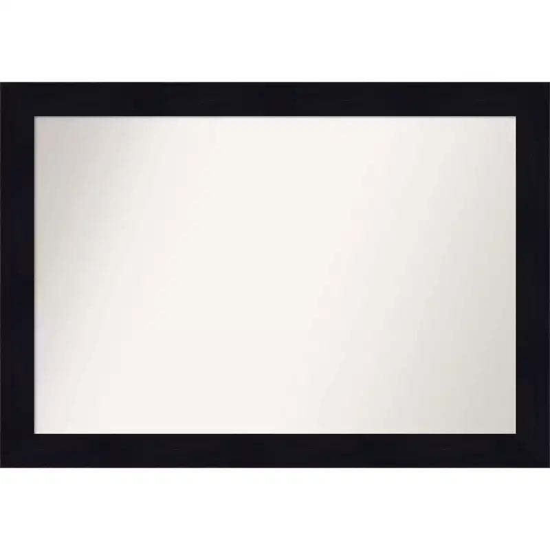 40" x 28" Non-Beveled Shiplap Navy Wood Bathroom Wall Mirror - Amanti Art: Rectangle, Includes Mounting Hardware