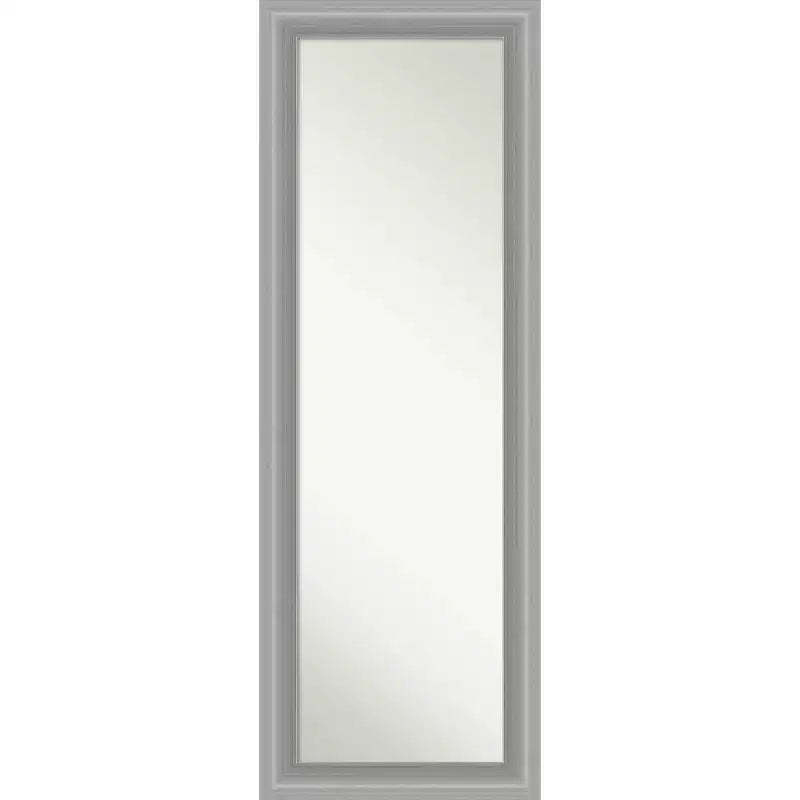 19" x 53" Non-Beveled Peak Polished Nickel Door Mirror