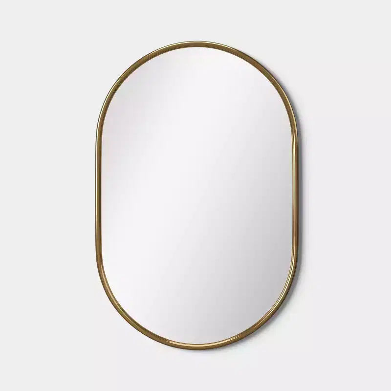 24"x36" Metal Tube Wall Mirror Gold - Threshold™