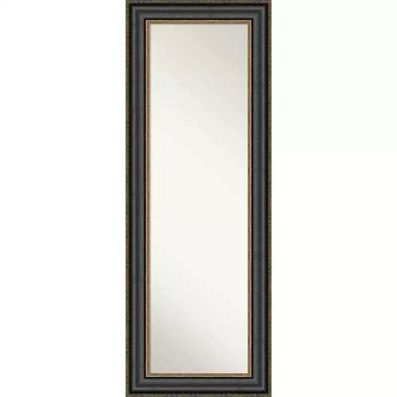 Thomas Bronze Framed Full Length on the Door Mirror Black - Amanti Art: Polystyrene Frame, Wall or Door Mount