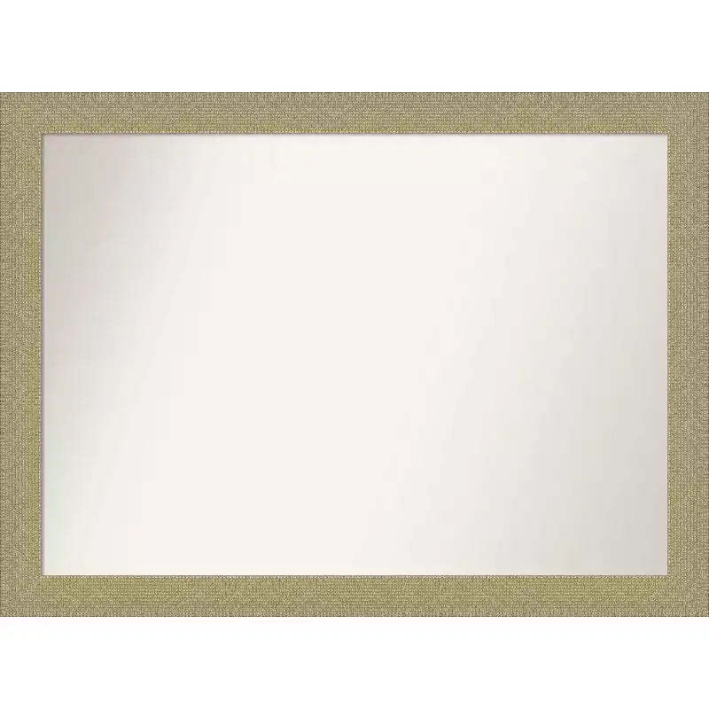 42" x 31" Non-Beveled Mosaic Gold Wall Mirror - Amanti Art